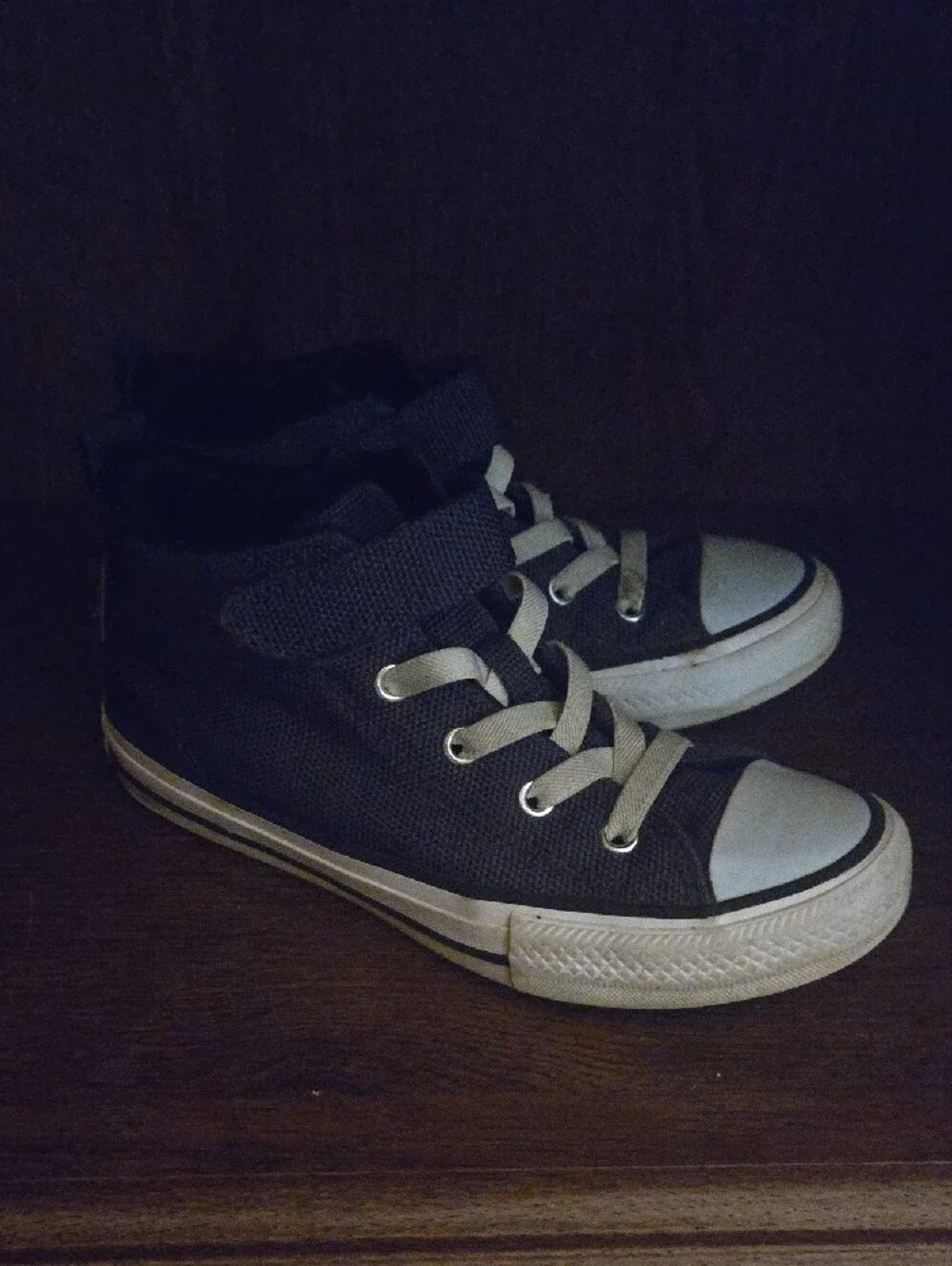 Converse Kids' Purple High-Top Sneakers with White Accents